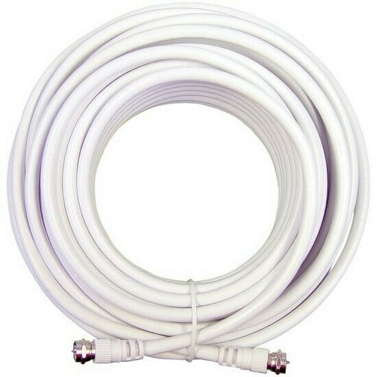 Wilson Electronics 950620 White Low-loss Rg6 F-male To F-male 20' Coaxial Cable