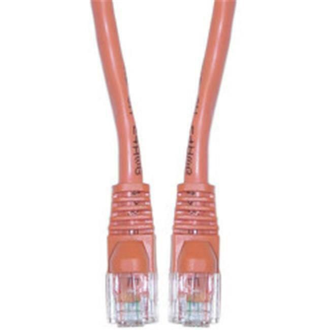 Cablewholesale 13x6-03135 Cat6a Orange Ethernet Patch Cable Snagless Molded B...