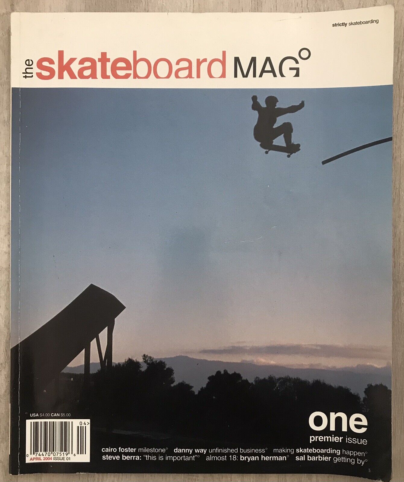 The Skateboard Mag Issue 1 April 2004 Skateboarding Magazine Danny Way
